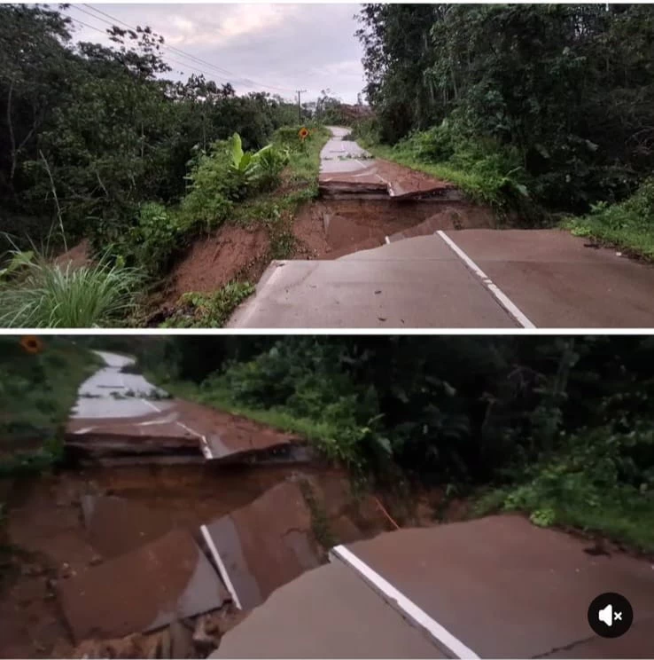 Badan Jalan Talisayan–Tanjung Redeb Putus Akibat Longsor, Gubernur Kaltim Perintahkan DPUPR Lakukan Penanganan Darurat